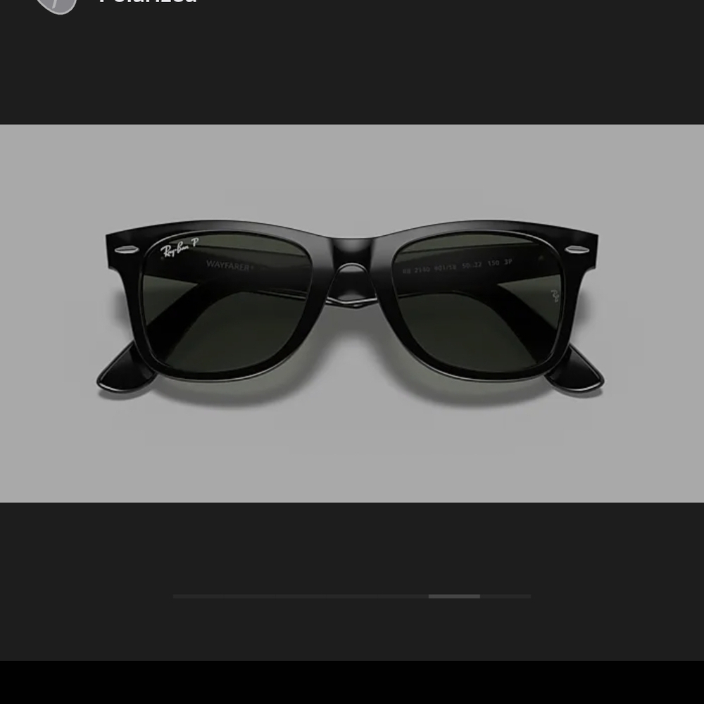 Ray-Ban Black Wayfarer Classic Sunglasses - Picture 3 of 9